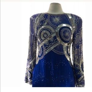 ❤️HP Eve's Allure Couture Sequin Beaded Dress